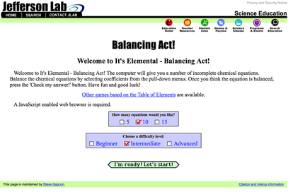 Balancing Act Lab Answers